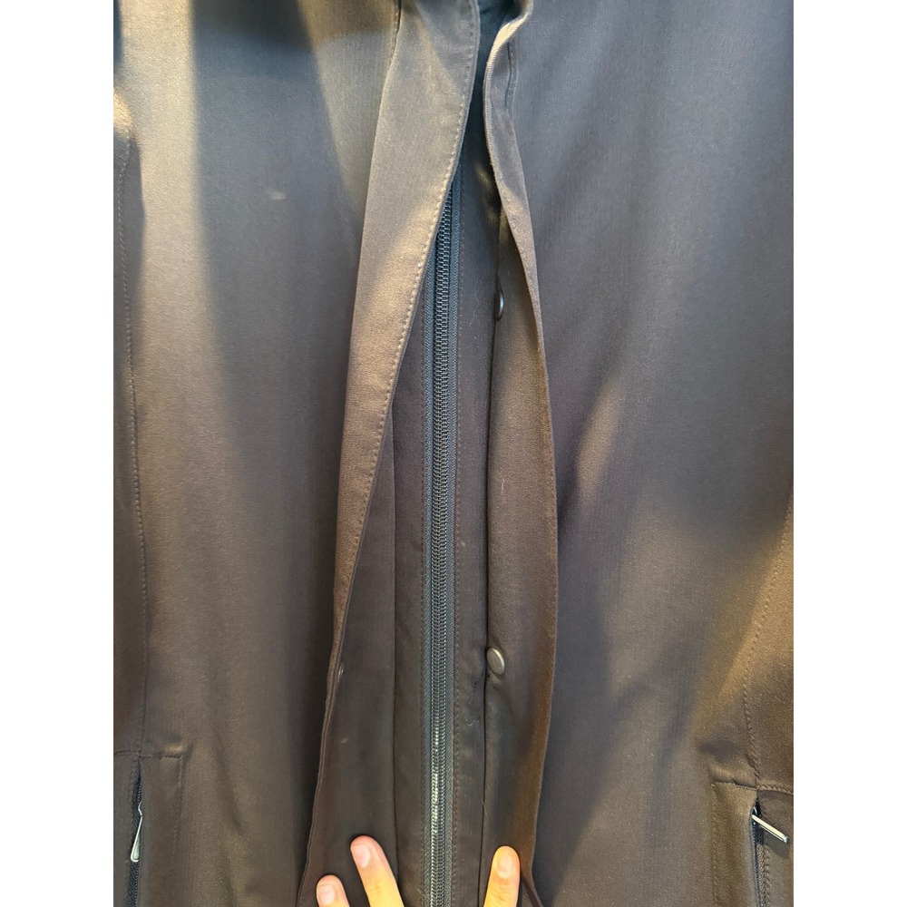 Patagonia Womens H2No Waterproof Parka Jacket Brown XL Rain Coat Shell Longline - Picture 7 of 13